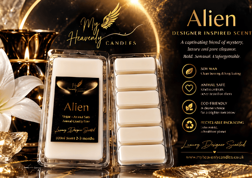 Alien Designer Inspired Scented Soy Wax Melt – Transform Your Space with Cosmic Fragrance - My Heavenly Candles