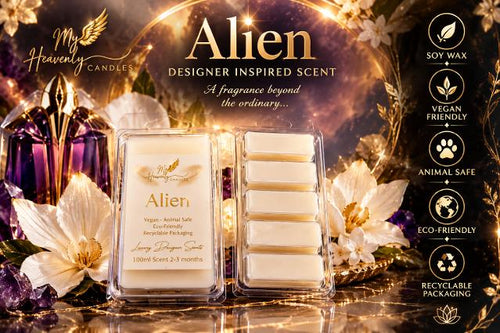 Alien Designer Inspired Scented Soy Wax Melt – Transform Your Space with Cosmic Fragrance - My Heavenly Candles