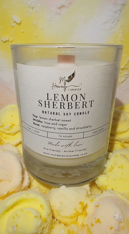 Lemon Sherbet Vegan Soy Scented Candle
