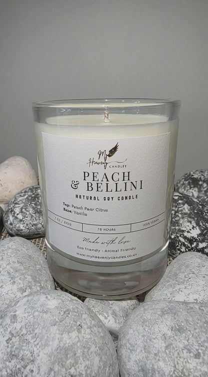 Peach Bellini Soy Scented Vegan Candle