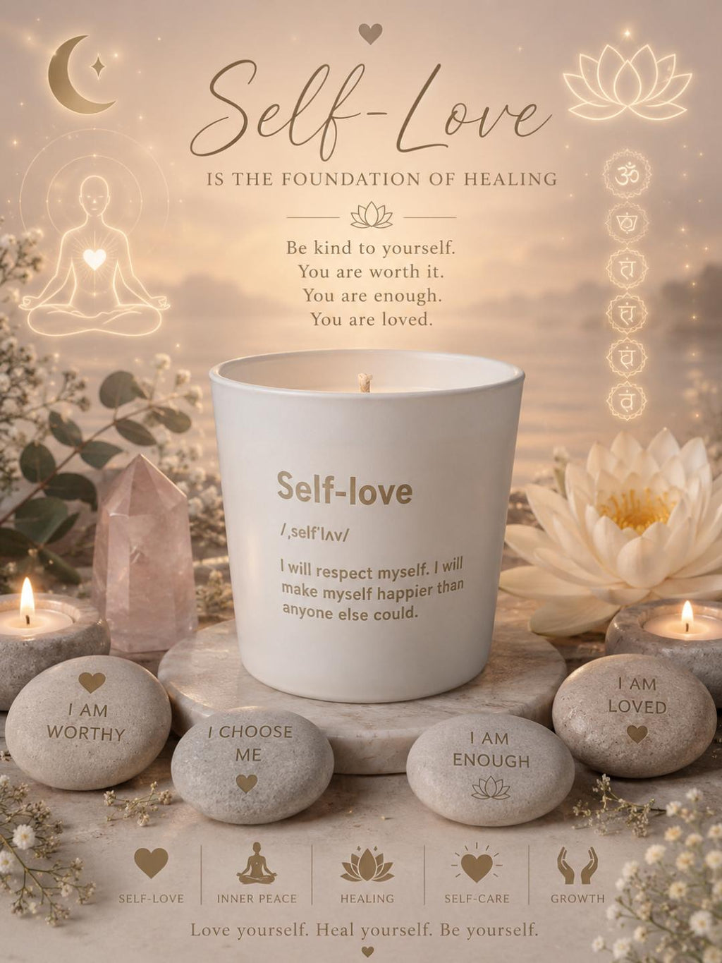 Self Love Candle - Embrace Self-Care and Serenity - My Heavenly Candles